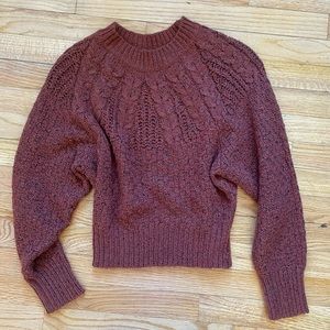 Cable-knit sweater